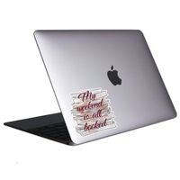 My Weekend is All Booked Tablet & Laptop Sticker