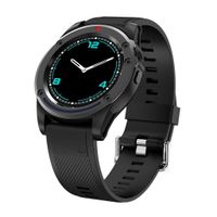 Smart Watch Phone, Blue-tooth Dial Call Pedometer Outdoor Sport Smartwatch Support TF Card Slot Locator Tracker SOS Anti-Lost SIM Card Slot SMS Touch Screen Waterproof Watch Gift (Black)