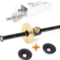 Wheel Marking Gauge woodworking tool set with 2 replacement Cutters, Graduated Inch and mm scale wmg 8''