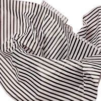 10ct Thin Black Stripes on White Tissue Paper for Gift Wrapping 20"x30" Sheets nfLG -954