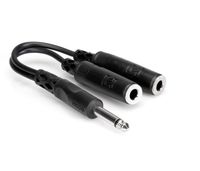 Hosa YPP-111 1/4" TS to Dual 1/4" TSF Y Cable
