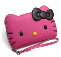 iPhone X, Hello Kitty 3D Wallet iPhone X iPhone X iPhone x Case with Screen Protector for Apple iPhone X (2017) Flying Octopus - Hot Pink