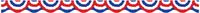 Patriotic Bunting Scalloped Trimmer (SC541759)