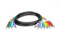 Hosa STP-802 1/4" TRS to Dual 1/4" TS Insert Snake, 2 Meters