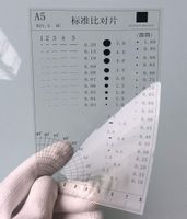 Flaw Detection Gauge SEC Size Estimation Chart (Transparency) for Defects and Measuring (Transparent, 5)