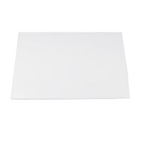 IKN 412x17 Inch Uncut ABS Guitar Body Blank Scratch Plate Pickguard Sheet DIY Guitar Bass Custom Material (3Ply White)