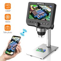 LCD Digital Microscope, YINAMA 4.3 Inch 1080P 2 Megapixels 1000X Magnification Zoom Wireless USB Stereo Microscope Camera, Compatible with iPhone Android, iPad MAC Windows