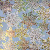 Jillson & Roberts Gift Wrap, Sparkle Snow (6 Jumbo Rolls 10ft x 30in)