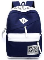 Backpack Hot Sale Unisex School Bag Travel Laptop Bag Shoulders Bag Canvas Multicolor (dark blue)