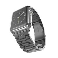 Fwheel Stainless Steel Watch Band 38mm&40mm,Compatible with Apple Watch Women Men Series4/3/2/1,for Work,Date,Business, Gift,Sport,Edition,Gun Grey iWatch Strap,Replacement Wristband (Space Grey 38)