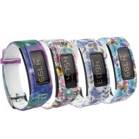 honecumi Replacement Bands Compatible with Garmin Vivofit Wristband Watch Strap for Men & Women-Garmin Vivofit 1 Replacement Watch Band/Strap/Bracelet with Metal Buckle Clip-Free Size-4 Pattern