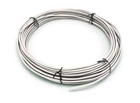 THE CIMPLE CO - Solid Copper Grounding Wire - Proudly Made in America - Ground Protection Satellite Dish Off-Air TV Signal - UV Jacketed Antenna Electrical Shock # 12 Gauge AWG THHN - White 50 FT
