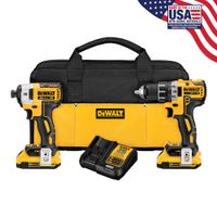 DEWALT 20V MAX XR Cordless Drill Combo Kit, Brushless, 2-Tool (DCK283D2)