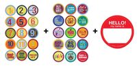Belly Banter Baby Monthly and Milestone Stickers For Boy - Baby By Month Growth Stickers for Clothing and Baby Scrapbook Keepsakes Stickers - Great Baby Shower Gift and Baby Room Stickers 31 Sticker Bundle Pack