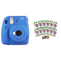 Fujifilm Instax Mini 9 Instant Camera Cobalt Blue w/ Fujifilm 120 Film Pack