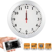 QUANDU WiFi Hidden Camera Clock Spy Wall Clock Camera DVR Nanny Cam with Motion Detection Secret Camera Security Camera for Home Security Surveillance (Video Only)