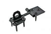 Door Hasp Lock Black Wrought Iron Wire 3" | Renovator's Supply