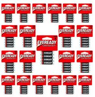 Eveready C2 & AAA Batteries Super Heavy Duty Carbon Zinc Carded (168-Pack of 4AAA= 672 Batteries)