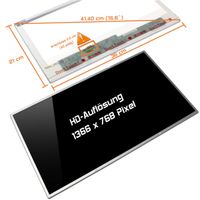 15.6" Replacement LCD LED Laptop Screen LP156WH4 (TL)(A1) for Asus K55A-SX371H ASUS X53B ASUS X53E-SX1186V ASUS X53E-SX1449V