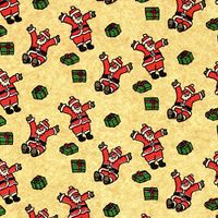 240 Sheets Printed Tissue Paper - Sliding Santas Print