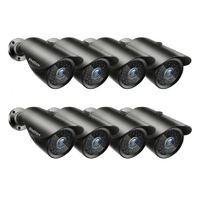 TMEZON 8 Pack OSD Security Bullet Camera HD 1080P 2.0MP 4-in-1 AHD/CVI/TVI/CVBS 3.6mm Lens Waterproof Outdoor Surveillance Camera