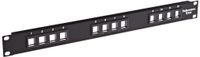 Hellermann Tyton P108-12-MOD Modular Patch Panel 12 Port, 1U, Steel, Black