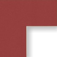 Craig Frames B153 14x18-Inch Mat, Single Opening for 10x13-Inch Image, Brick with Cream Core