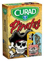 Curad Bandages, Pirates, 6 boxes of 20 (120 total)
