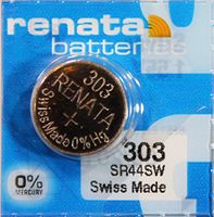 Renata #303 Silver Oxide Battery - 10 Pack (303-10)