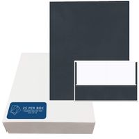 Roaring Spring Embossed 2-Pocket Folders.  11" x 8.5" capacity.  25/box.  Black only