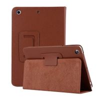 iPad Mini 2 Flip Case 7.9'' Stand Case Cover,MeiLiio PU Leather Folio Case Book Design Multi-Angle Viewing Ultra Slim Stand Smart Protective Case for Apple 7.9 inch iPad Mini 1/Mini 2/Mini 3 (Brown)