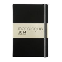 Grandluxe Monologue Diary 8.3-Inch x 5.5-Inch, Black (701024)