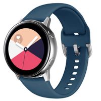 NAHAI Compatible Galaxy Watch Active Band, Soft Silicone Replacement Watch Band Sport Strap Waterproof Wristband Compatible Galaxy Watch Active Smartwatch, Large, Slate