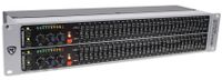 Rockville REQ231 Dual 31 Band 1/3 Octave Graphic Equalizer With Sub-Output, grey
