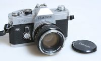 CANON FTB QL W/50MM F 1.4 CANON FD LENS AND STRAP, GREAT STUDENT FILM CAMERA