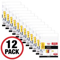 Five Star Loose Leaf Paper, 3 Hole Punched, Reinforced Filler Paper, Wide Ruled, 10-1/2" x 8", 100 Sheets/Pack, 12 Pack (72364)