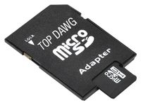 Top Dawg 32 GB Micro Class 10 SD Card with Adapter, Black, ultra-compact (TD32GBMSD)