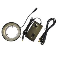 HAYEAR 72mm LED Ring Light Trinocular Stereo Microscopes Light Source 72 LED Bulbs Adjustable Ring Light Illuminator Lamp