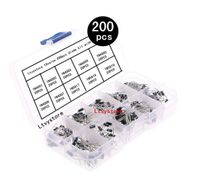 Ltvystore 200PCS 10Value (1N4001~1N5819) Diode Assorted Assortment Kit Set with Clear Box (Lable Diode)