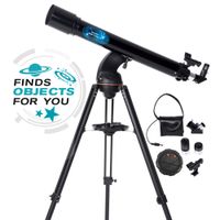 Celestron Astro Fi 90 Wi-Fi Refractor Wireless Refracting Telescope, Black (22201)