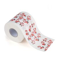 jayotai Christmas pattern printed toilet paper bathroom home Christmas paper towel (Multicolor D)
