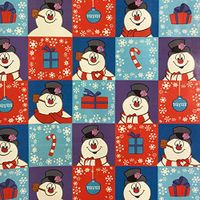 Frosty The Snowman Christmas Gift Wrap 60 Square Feet Roll