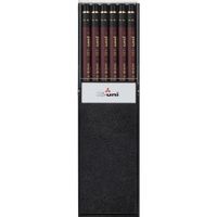 Uni Wooden Pencil, F, Box of 12 (HUF)