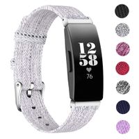 EZCO Bands Compatible with Fitbit Inspire HR & Inspire, Woven Fabric Breathable Watch Strap Quick Release Replacement Wristband Accessories Women Man Compatible with Inspire Smart Watch