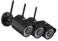3-Pack Amcrest HDSeries Outdoor 1.3-Megapixel (1280 x 960P) WiFi Wireless IP Security Bullet Camera - IP67 Weatherproof, 1.3MP (1280TVL), IPM-723B (Black)