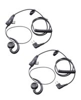 XFox Swivel Earpiece with Microphone and PTT - Replaces RLN6423 HKLN4604 HKLN4604A Headset For Motorola Radio GP88S GP300 GP68 GP2000 GP88 GP3188 CP040 CP1200 A8 A6 A10 A12 (2Pack)
