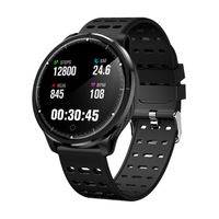 Jennyfly Sport Bracelet, 1.3 inch Color Screen Bluetooth Living Waterproof Men Women Sport Bracelet with Heart Rate/Blood Pressure/Sleep Monitor Running Watch Compatible for iOS/Android - Black