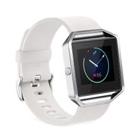 GinCoband Fitbit Blaze Bands Replacement for Fitbit Blaze Smart Watch No Tracker 8 Color Large Small Women (White, Large)