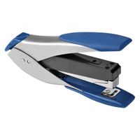 Swingline Stapler, SmartTouch Compact Desktop Stapler, Reduced Effort, 25 Sheets, Silver/Blue (S7066532)