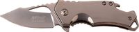 MTech USA MT-A882SCH Spring Assist Folding Knife, Silver Straight Edge Blade, Silver Handle, 3-Inch Closed